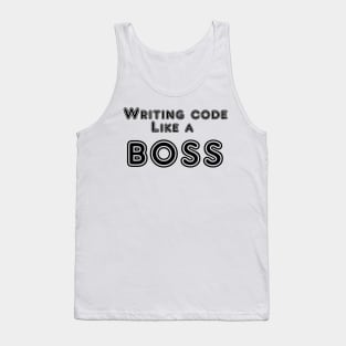 Writing code like a boss Tank Top